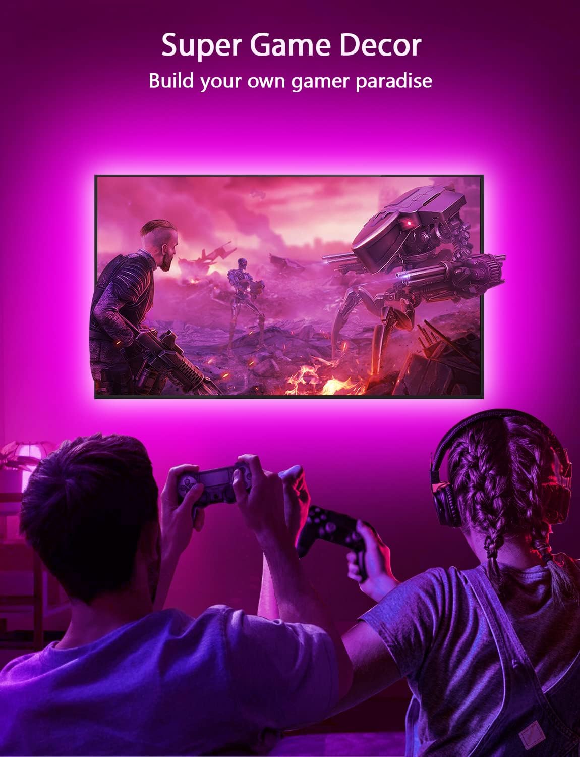RGB LED TV Backlight With App Control encalife