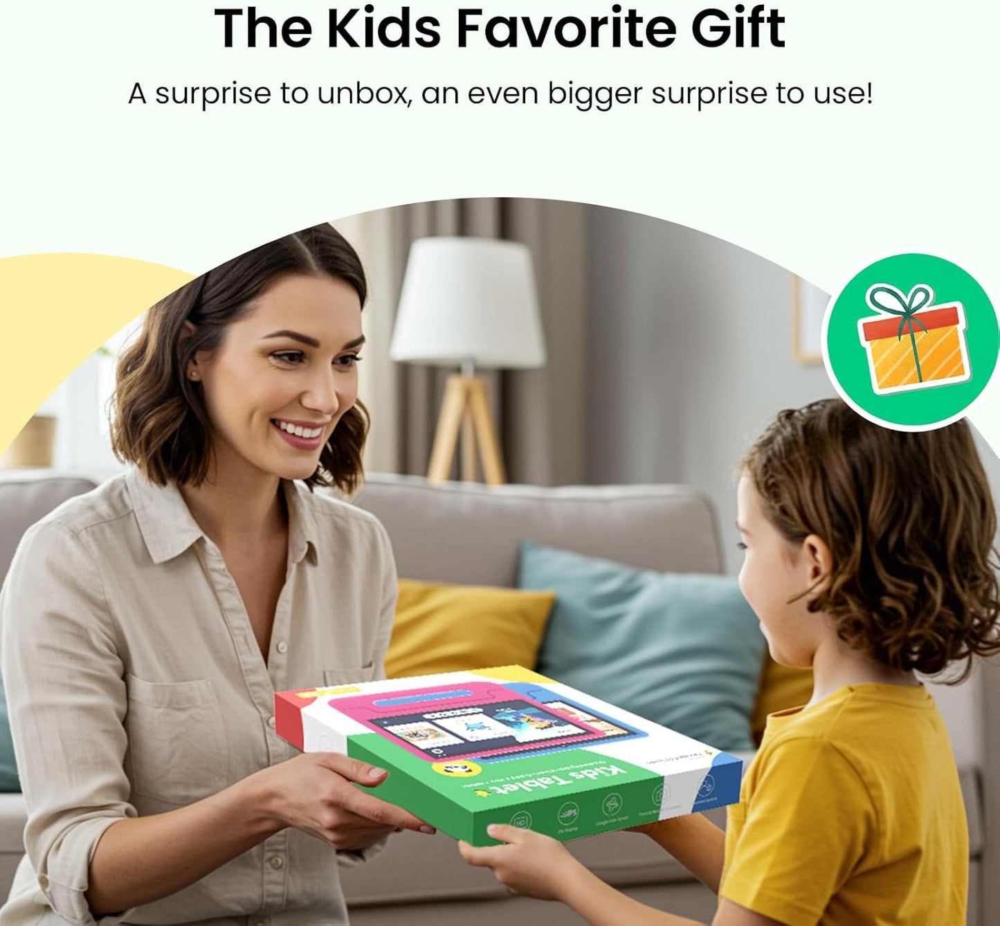 CFVOCUY 10.1” Kids Tablet I Android 15 Learning Tablet encalife