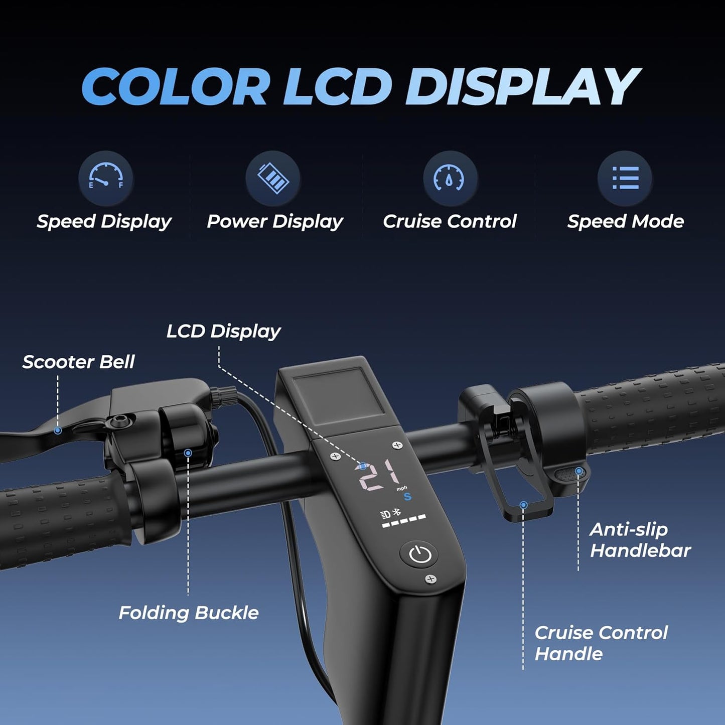500W Electric Scooter I 28 Mile Folding Commuter E-Scooter encalife