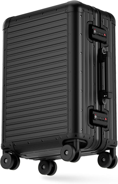 Aluminum Frame Zipperless Carry On Luggage encalife