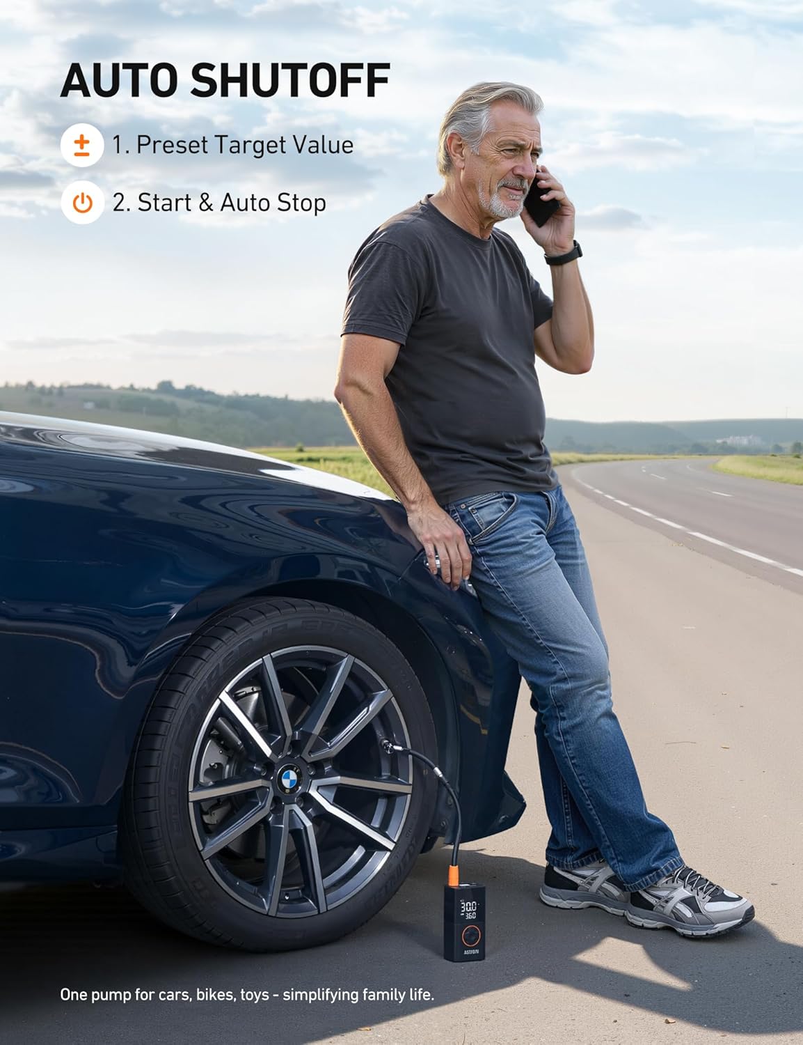 Cordless Tire Inflator For Fast Roadside Emergencies encalife