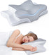 Side sleeper cervical memory foam pillow with ergonomic contour design