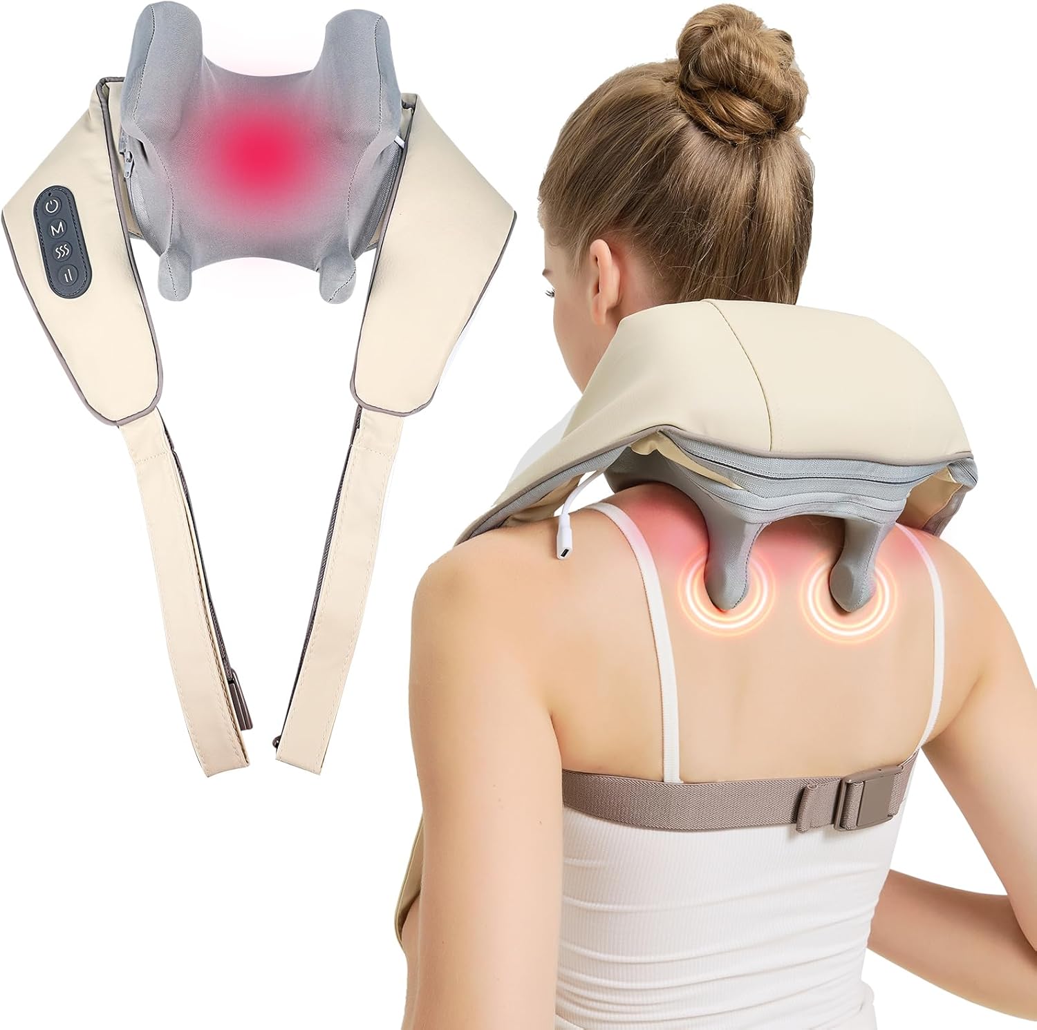  Neck Massager with Heat I 4D Wireless