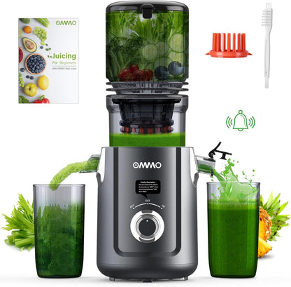 Electric Juicer Cold Press | 5.1” Wide Chute Slow Masticating