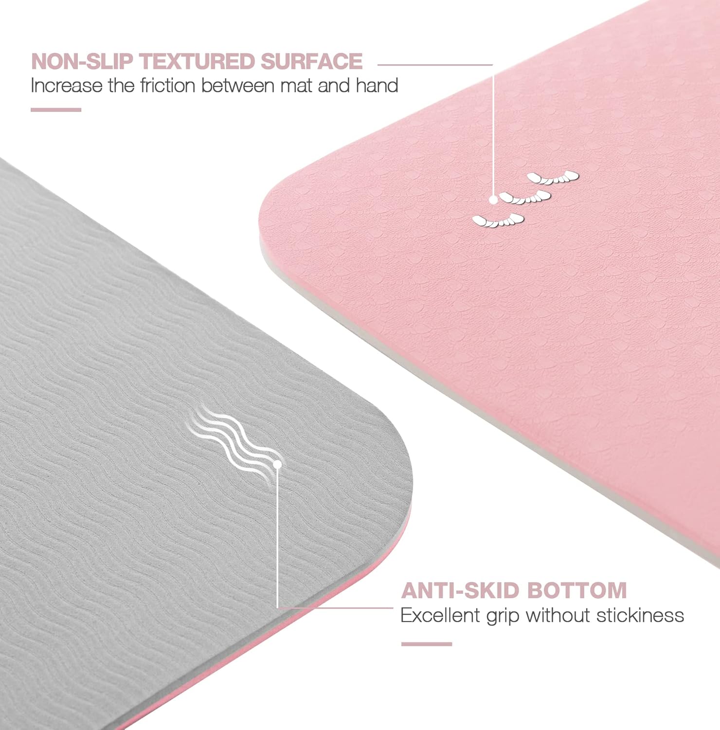 Eco Non Slip Yoga Mat With Carry Bag encalife