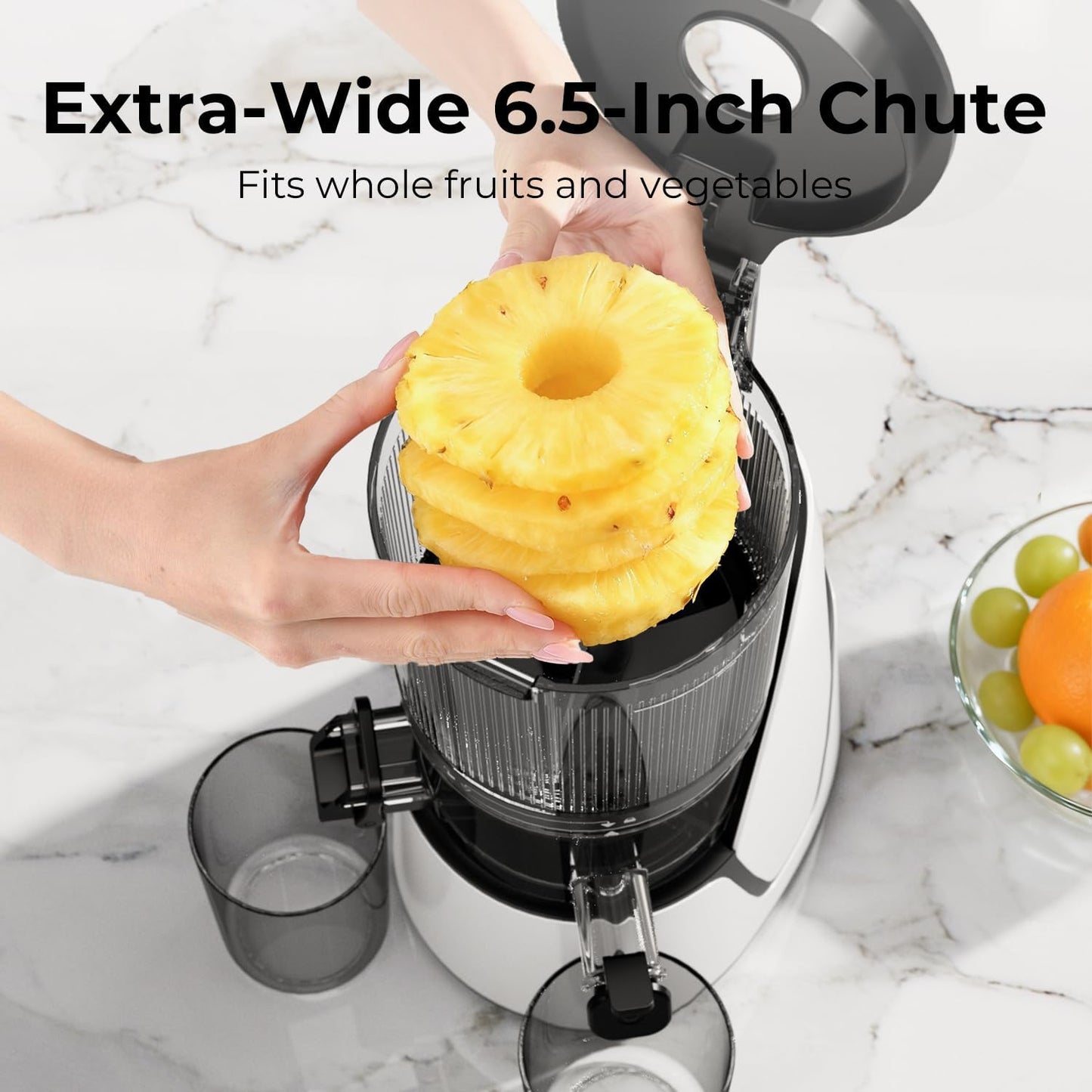 Electric Cold Press Juicer | 3-in-1 Wide Chute Juice Machine encalife