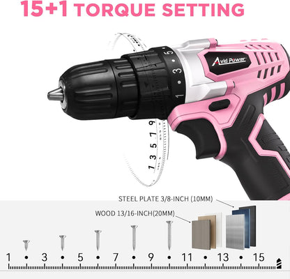 Cordless Drill Set | 20V Power DIY Electric Drill Kit encalife