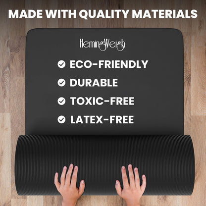 1 Inch Thick Non-Slip Yoga Mat encalife