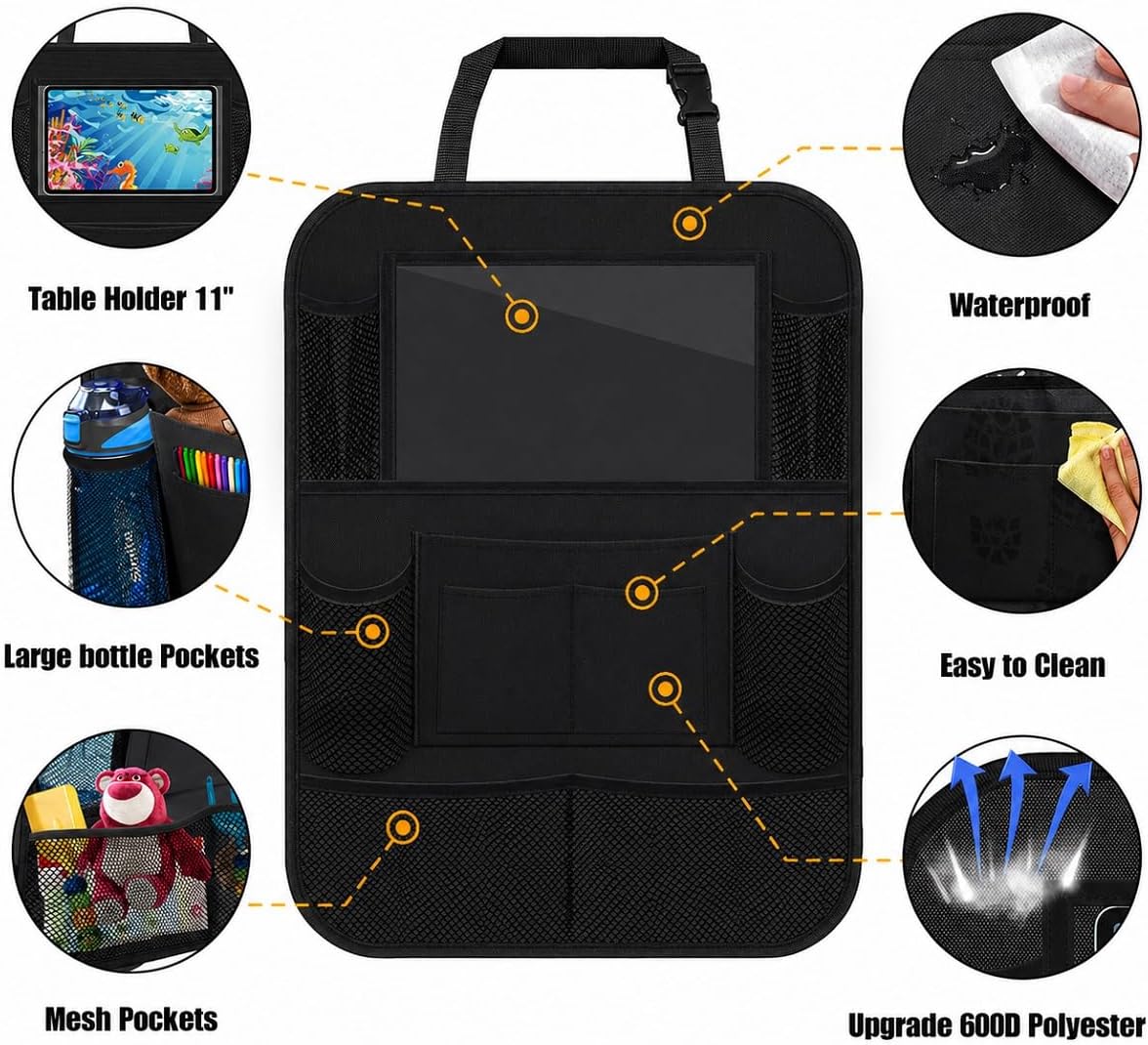 Premium Car Backseat Organizer with Tablet Holder encalife