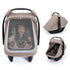 Breathable Baby Car Seat Canopy Cover Muslin Green encalife