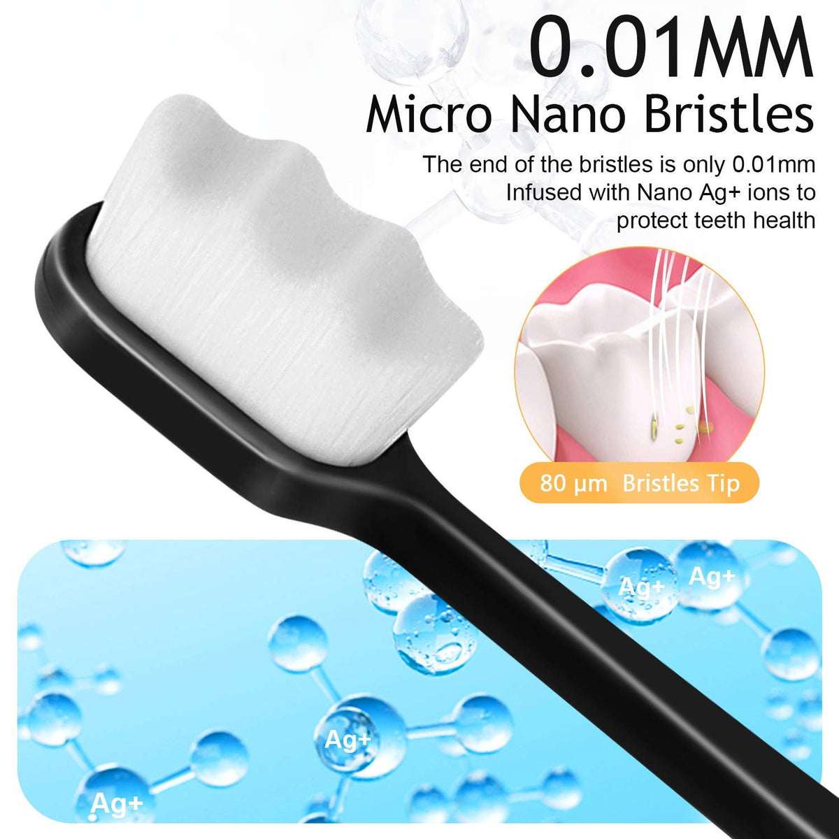 20,000-Bristle Ultra Soft Toothbrushes encalife