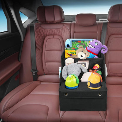 Foldable Car Seat Organizer with Cup Holders encalife