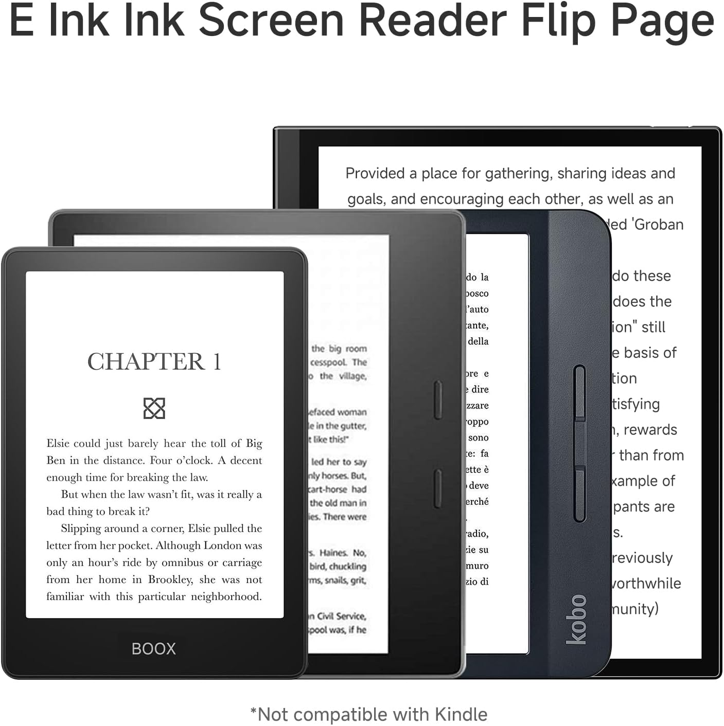 Bluetooth E-Reader Remote for Phones and Tablets encalife