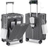 Aluminum Frame Carry On Luggage with USB Charging encalife