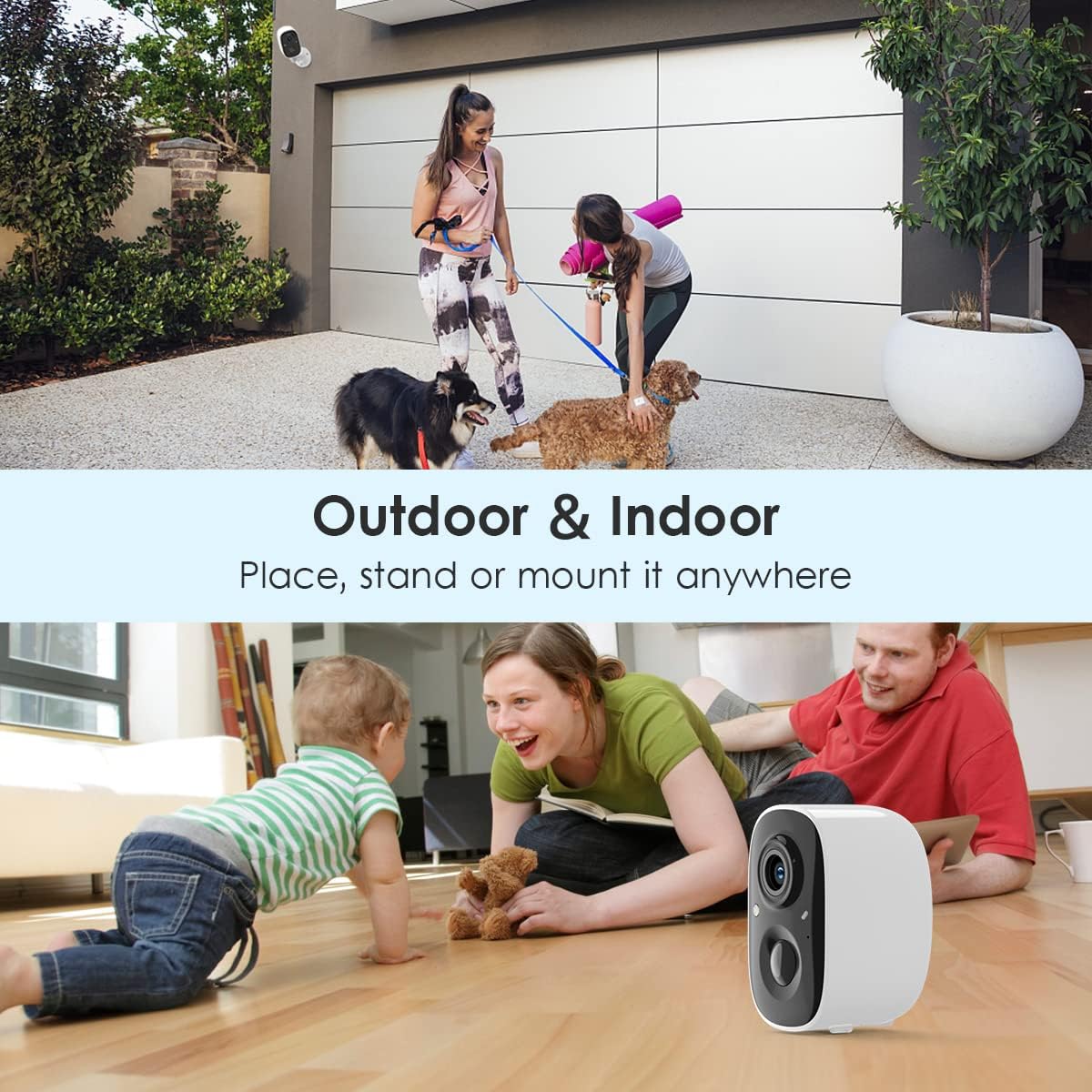Security Camera I 2K Wireless Outdoor 4 Pack with Night Vision encalife