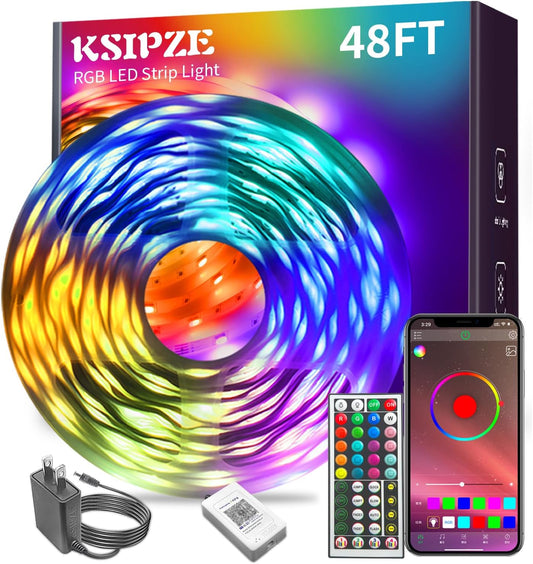 RGB Lighting Strip Lights for Bedroom Decor encalife