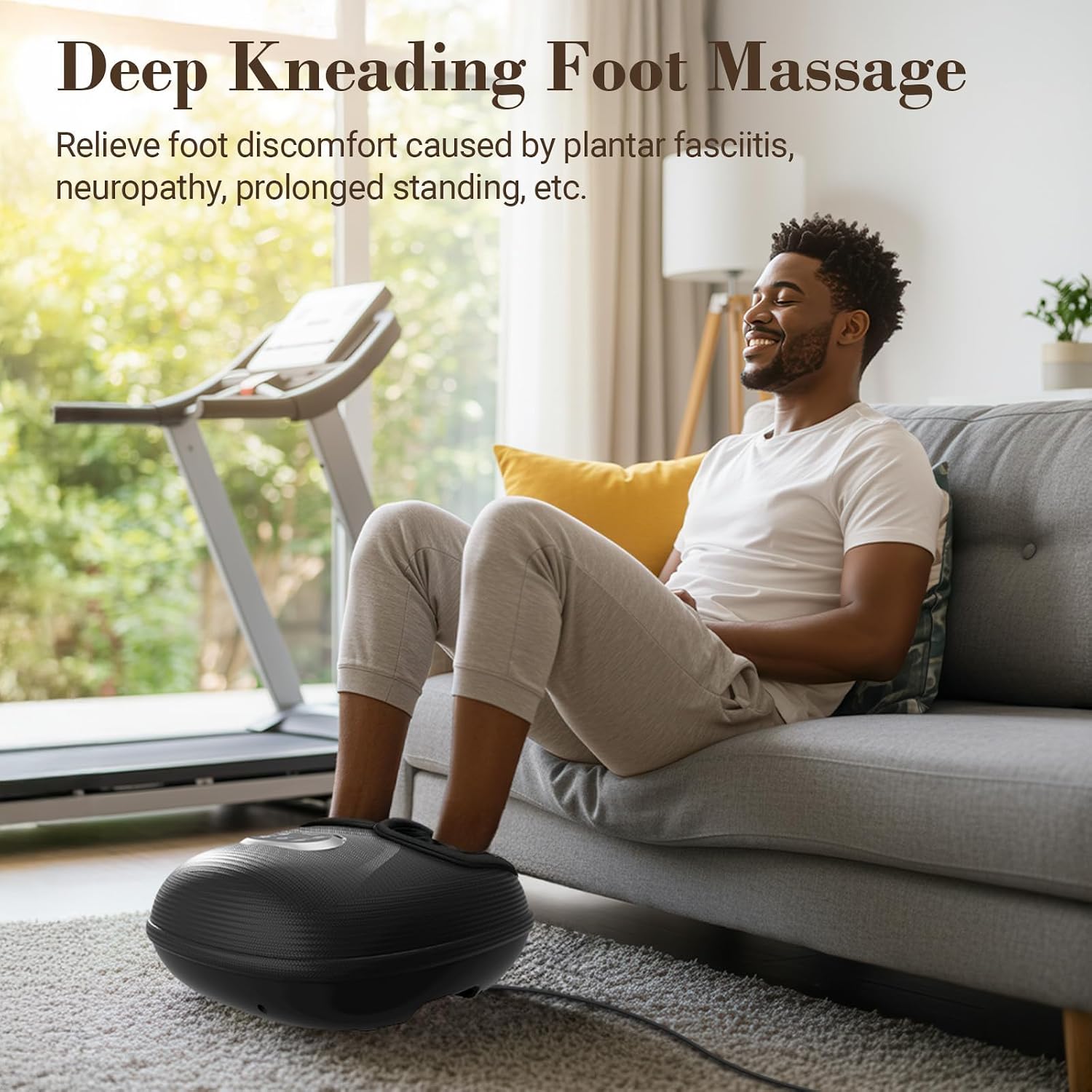 Heated Foot Massager With Deep Kneading Compression Therapy encalife