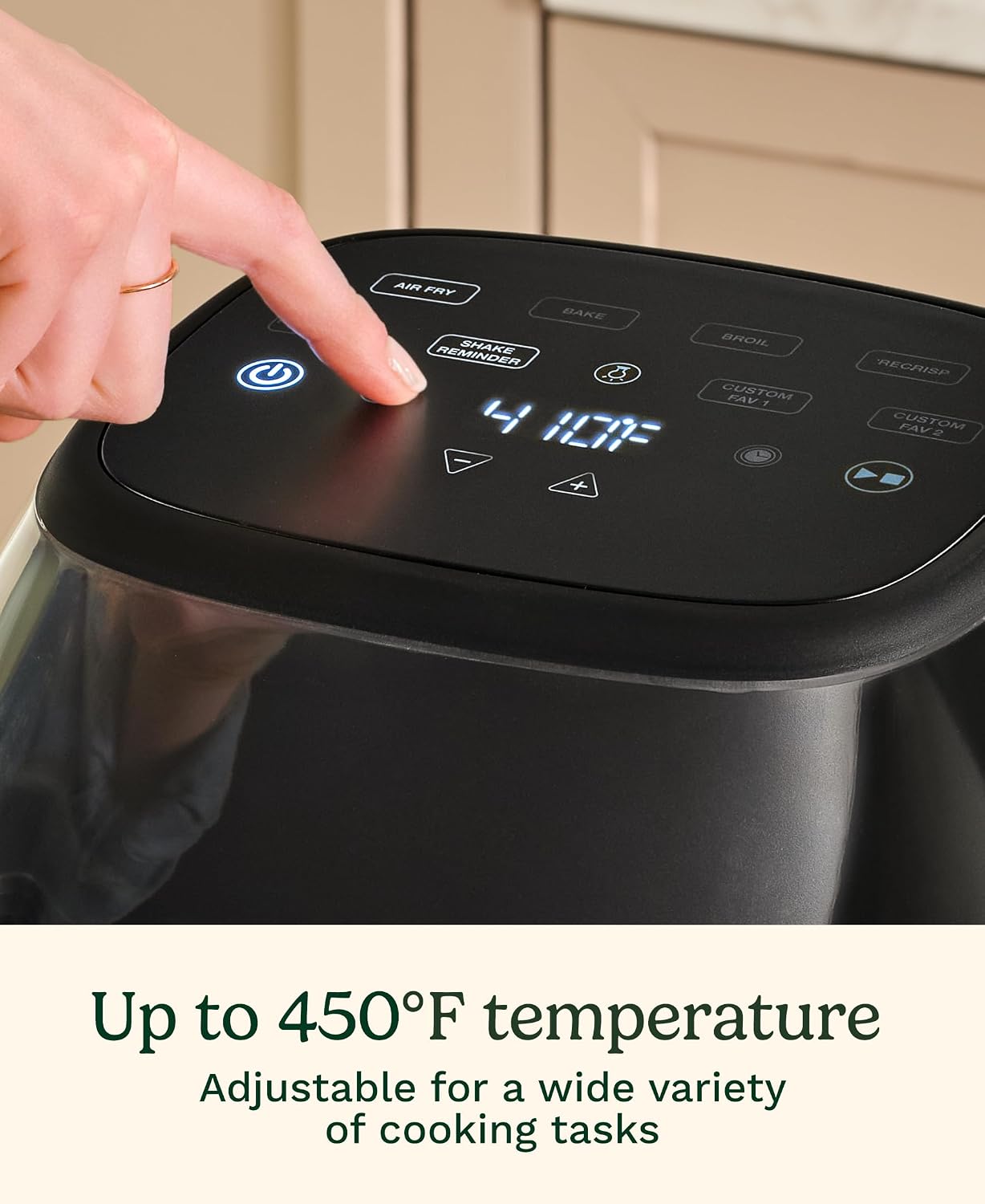 4-Quart Glass Basket ClearView Air Fryer encalife