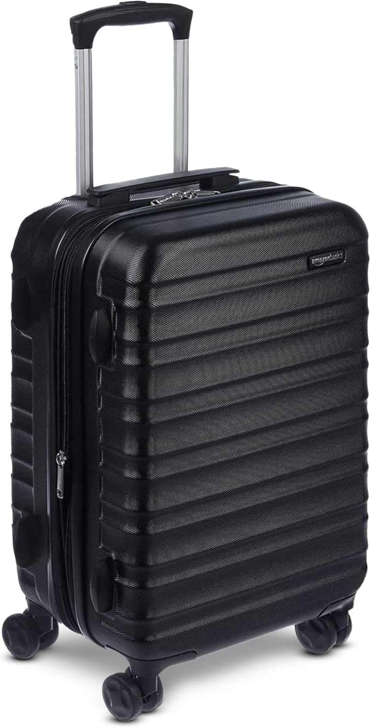Basics 21-Inch Carry-On Luggage I Hardside Spinner Suitcase