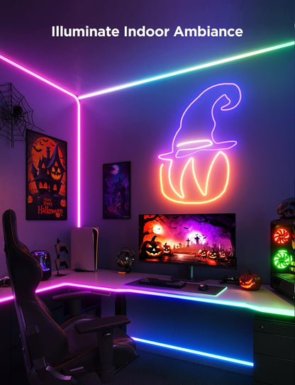 RGB Lighting Neon Rope Light 16.4ft encalife