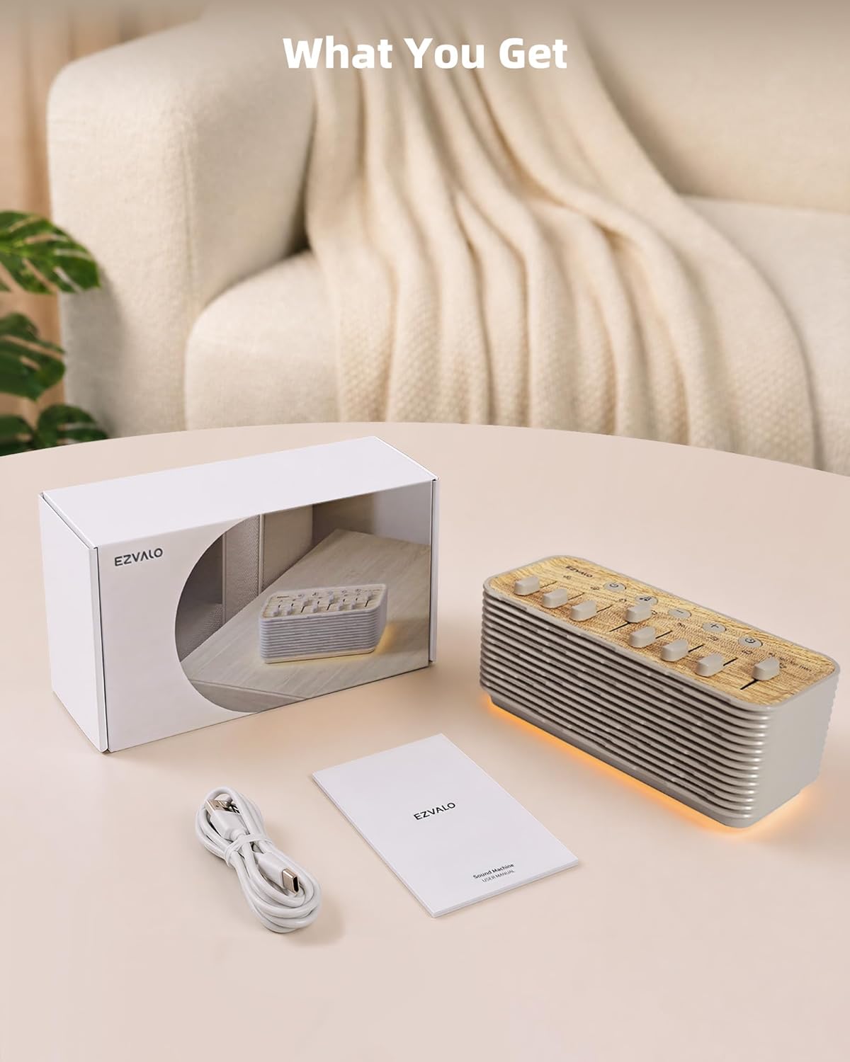 Sound Machine for Sleeping with White Noise encalife