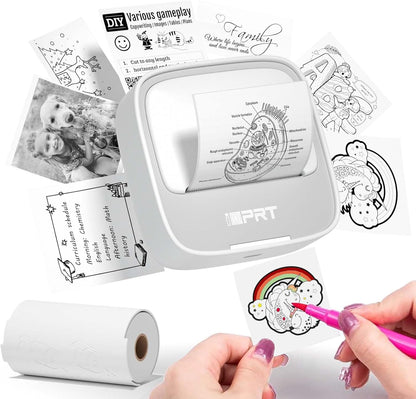 Pocket Bluetooth thermal sticker printer for iPhone Android labels journaling and home organization