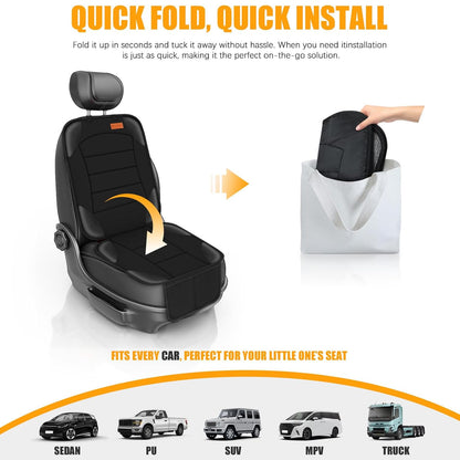 Waterproof Child Car Seat Protector with Mesh Pockets encalife
