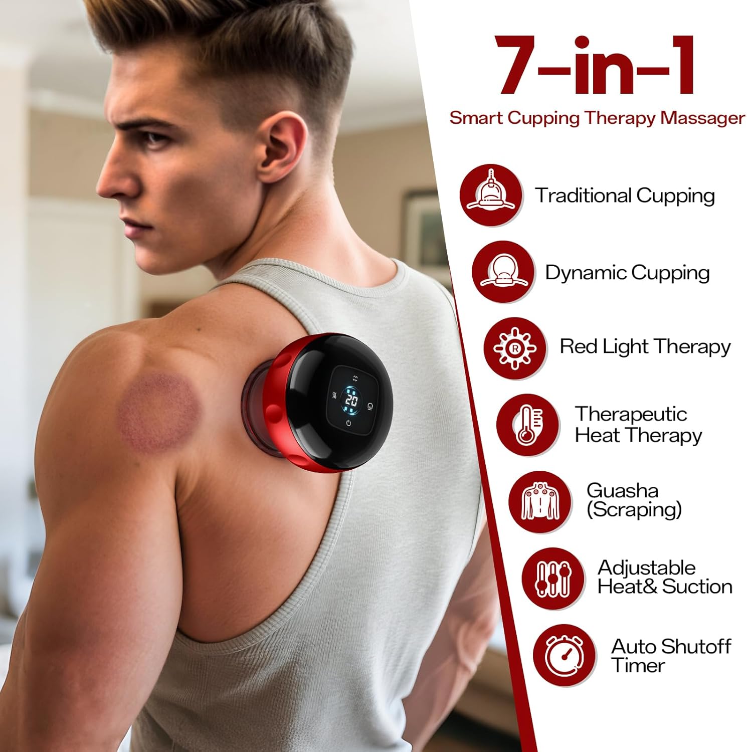 Smart Electric Cupping Massager for Sore Muscles encalife