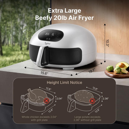 15-in-1 Large Smart Dual-Heating Air Fryer encalife
