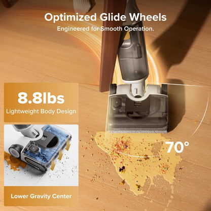 Cordless Wet Dry Floor Cleaner Vacuum Mop encalife