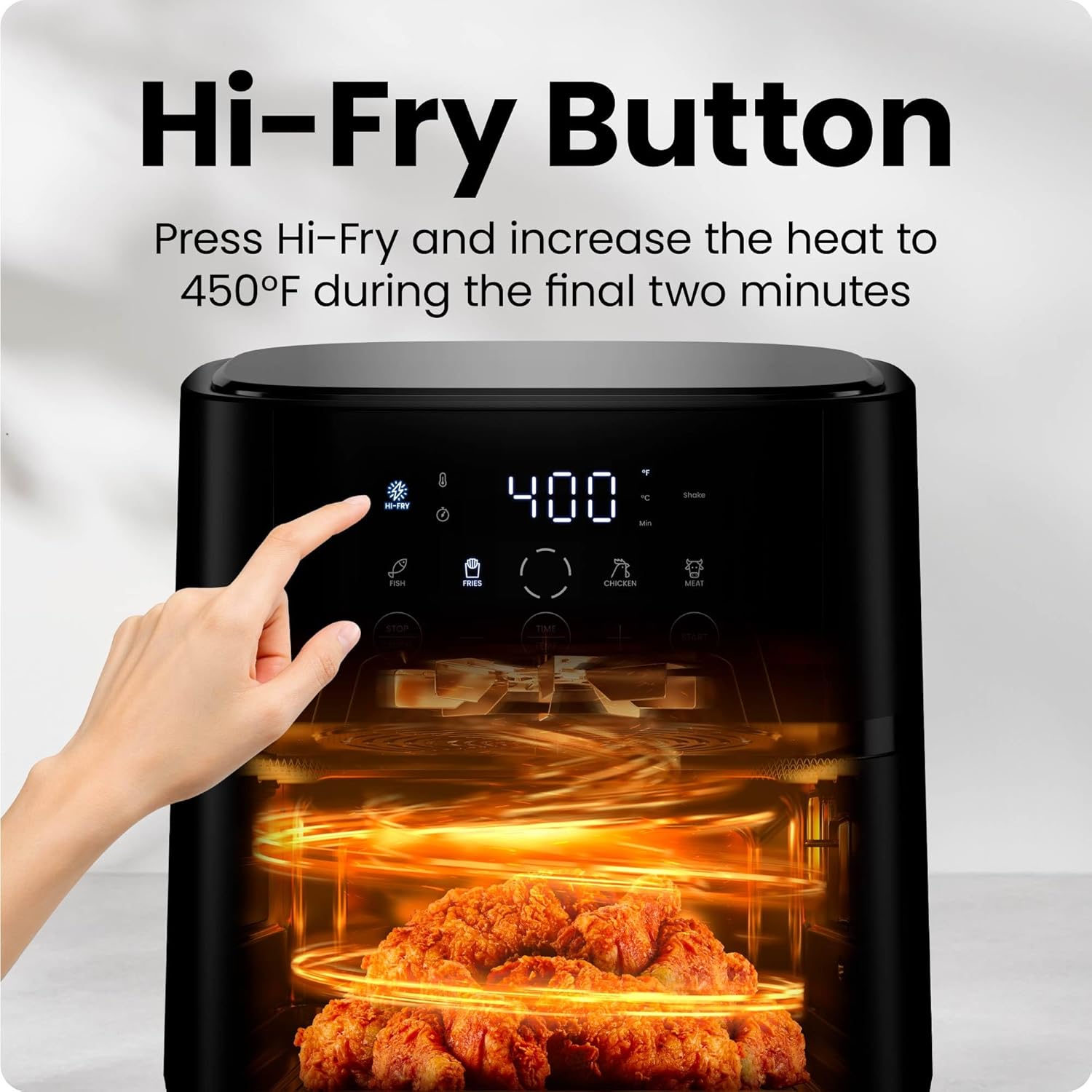 Digital Air Fryer I 4 Qt Hi-Fry Technology encalife