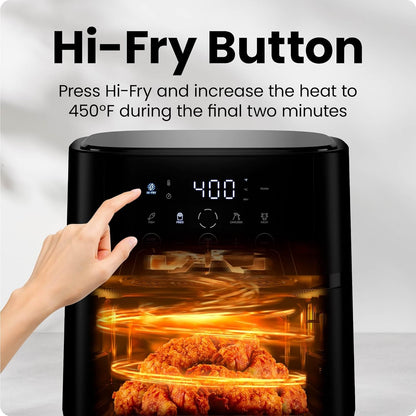 Digital Air Fryer I 6 Qt Hi-Fry Technology encalife