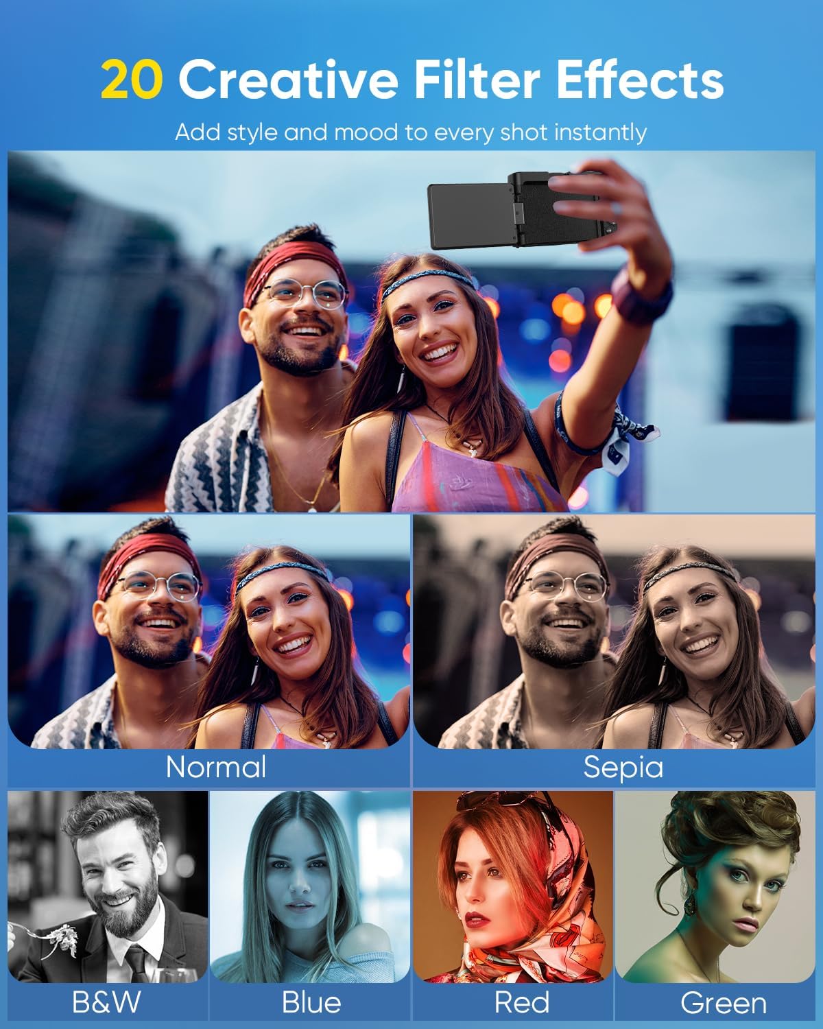 4K 64MP WiFi Vlogging Camera with Flip Screen encalife