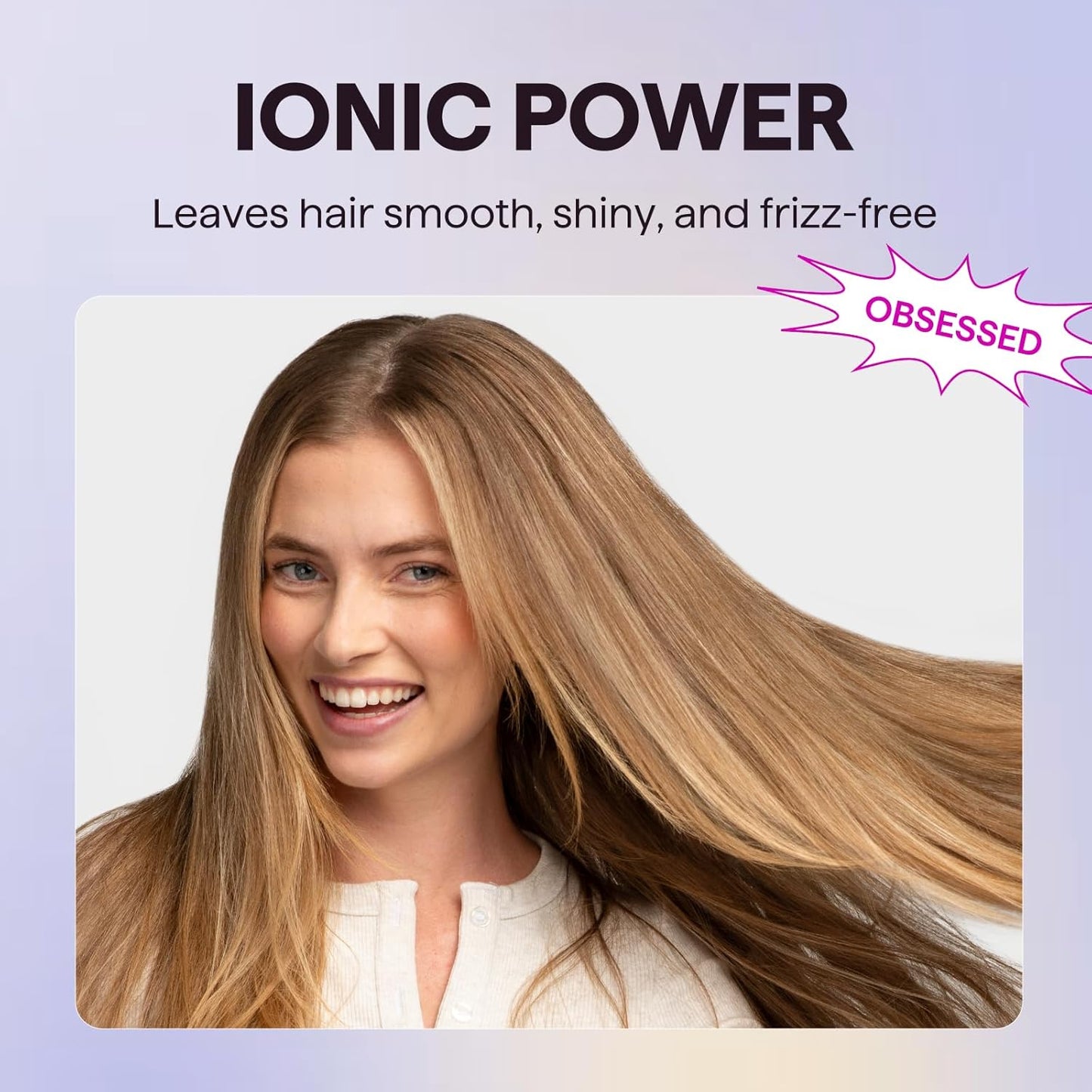 Ionic Hair Dryer for Curly Hair | 1875W Blow Dryer with Diffuser & Comb Attachments encalife
