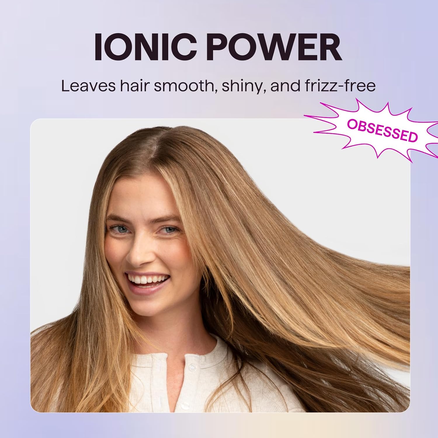 Ionic Hair Dryer for Curly Hair | 1875W Blow Dryer with Diffuser & Comb Attachments encalife