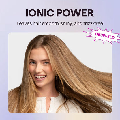 Rose Gold Ionic Hair Dryer | 1875W Blow Dryer for Curly Hair with Diffuser encalife