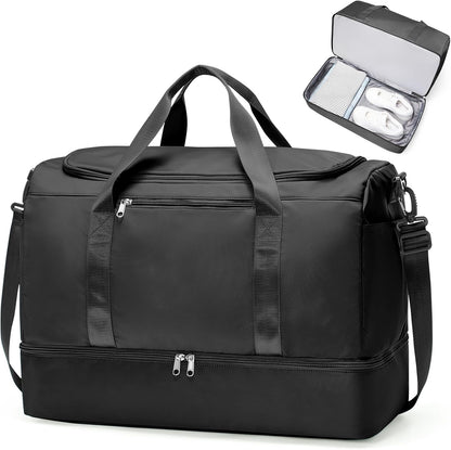 Weekender Bag with Shoe Compartment | Carry on luggage encalife
