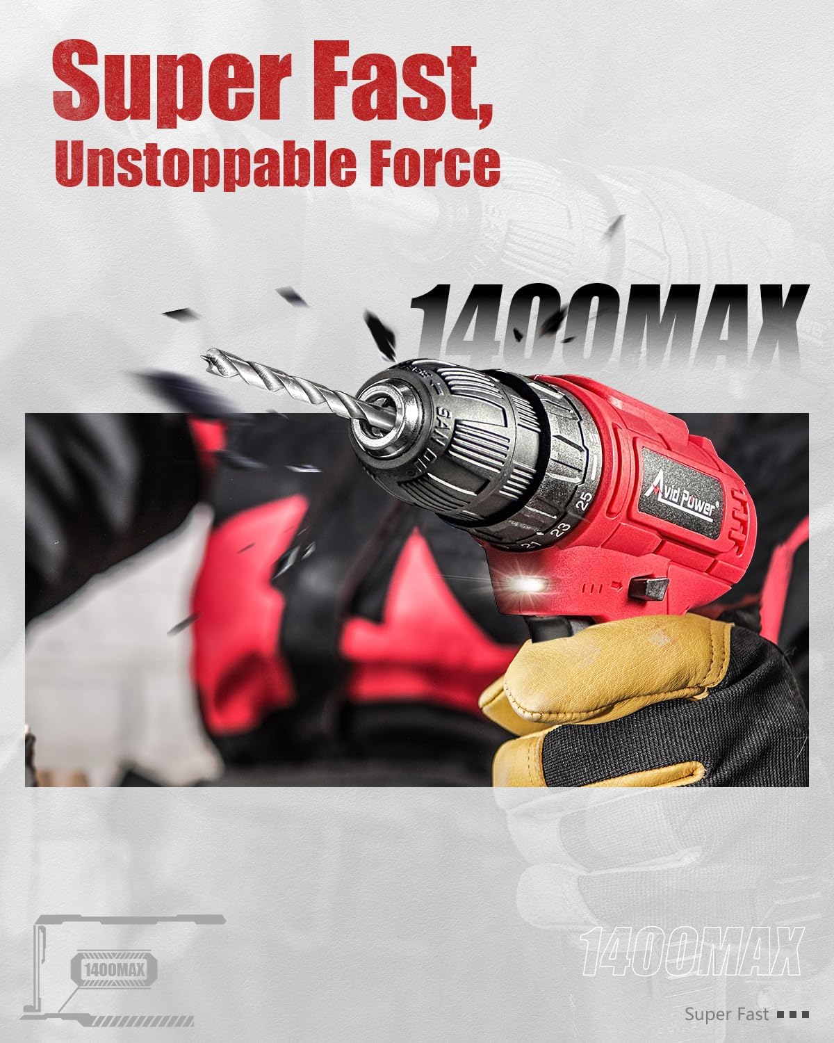 Cordless Drill Kit | 12V Power Drill Set encalife