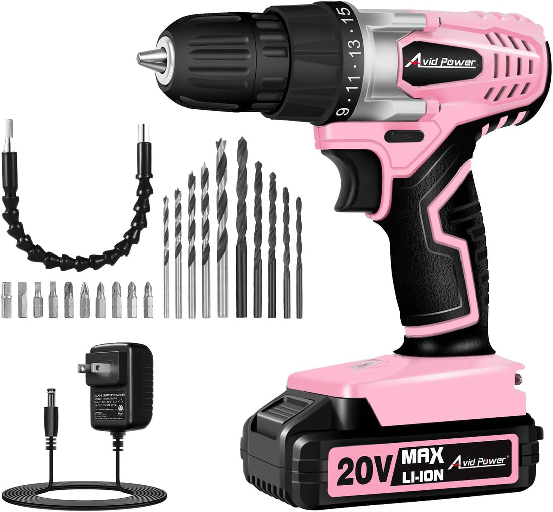 Cordless Drill Set | 20V Power DIY Electric Drill Kit