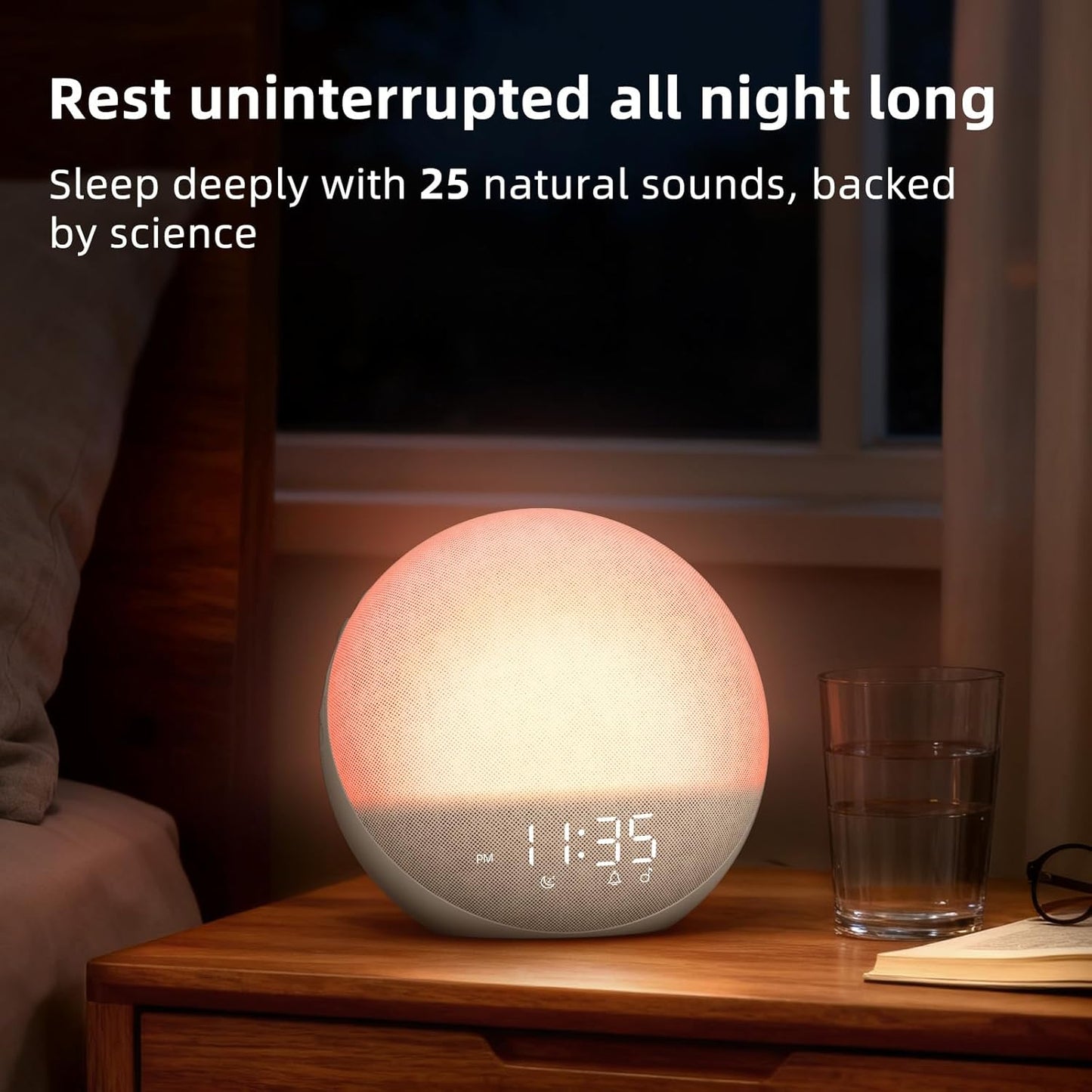 Sunrise Alarm Clock White Noise Bluetooth Speaker encalife