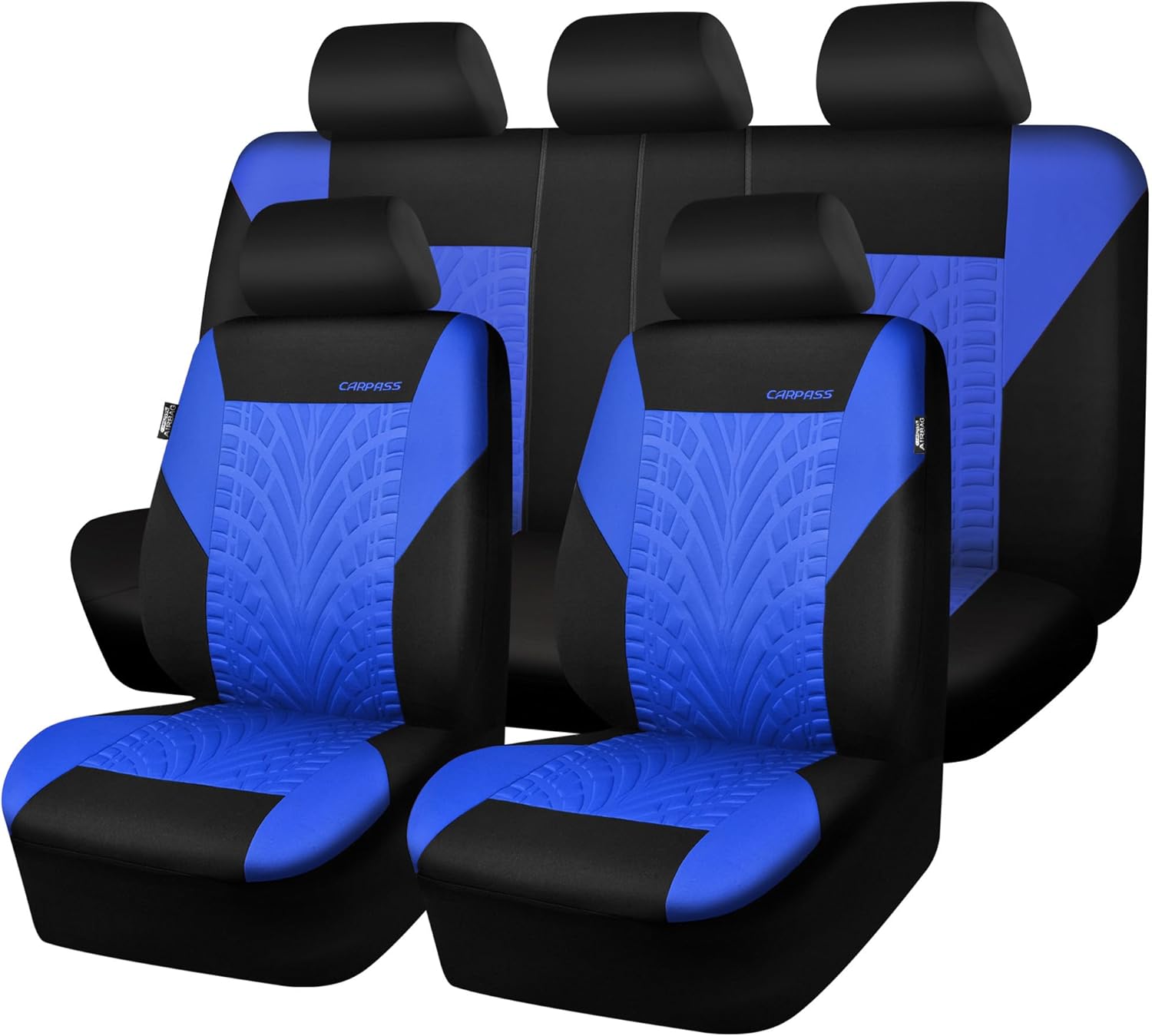 Full Set Car Seat Covers Front Rear Universal Black encalife