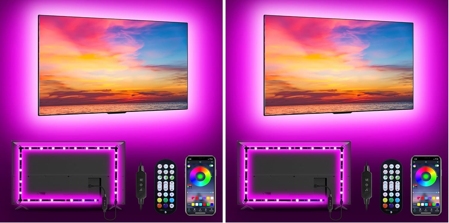 RGB LED TV Backlight With App Control encalife
