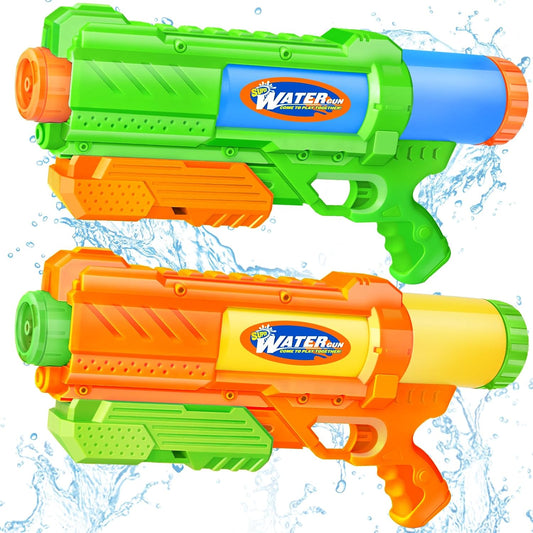 Super Water Gun I 2 Pack 1200cc High-Pressure Blasters