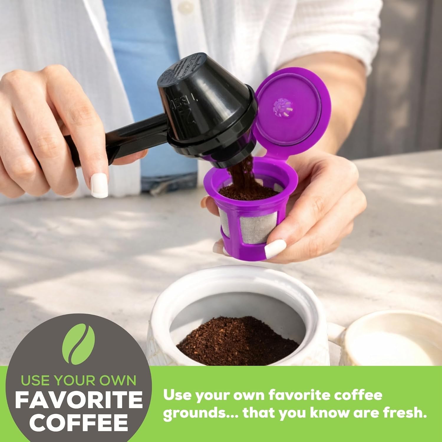 Reusable K-Cup Coffee Filter Pods encalife