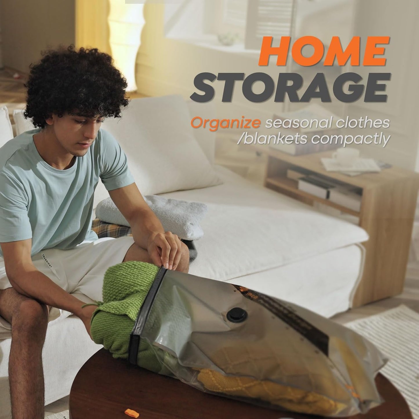 Travel Backpack Vacuum Storage Bag Set encalife
