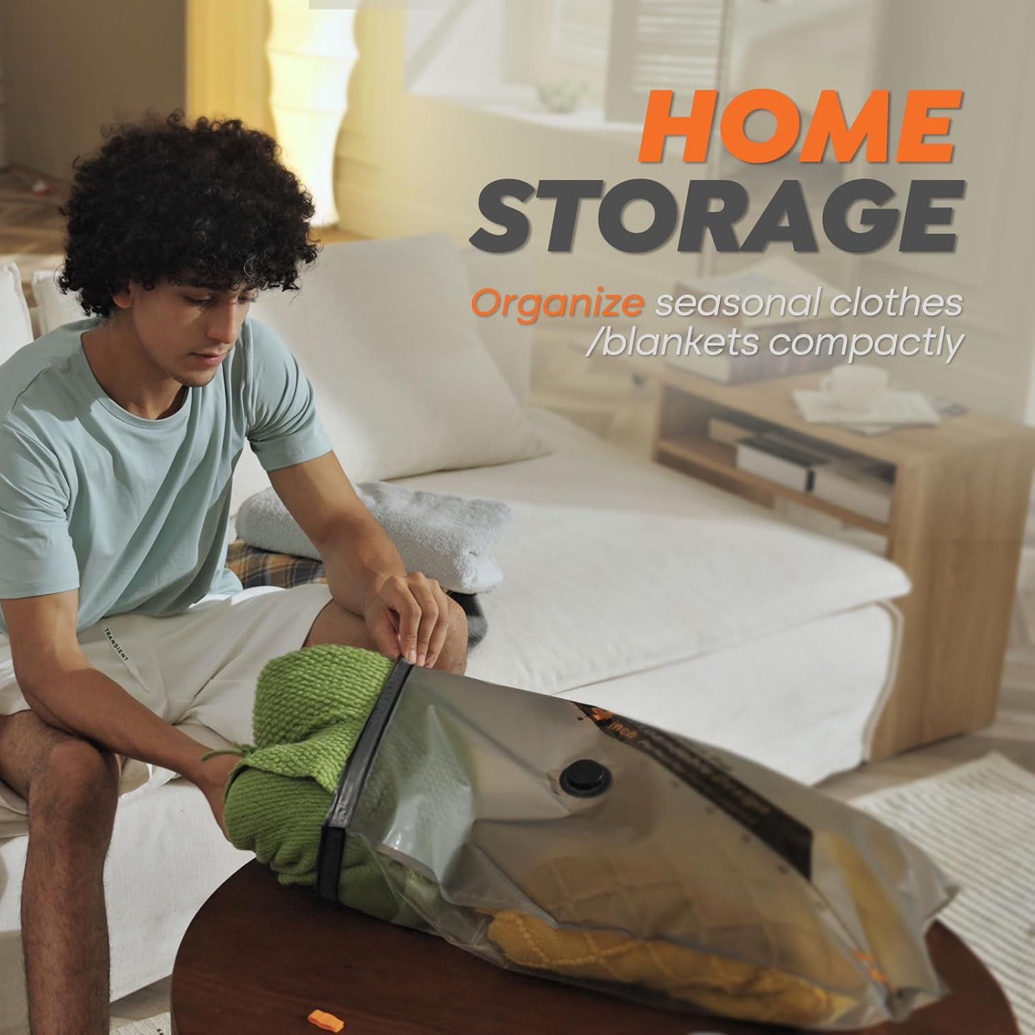 Travel Backpack Vacuum Storage Bag Set encalife