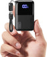 Ultra mini 10000mAh 45W portable power bank with USB-C cable for smartphones and travel