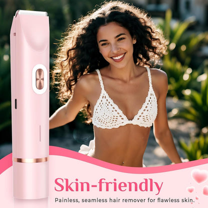Painless Electric Razor Women Dual Head Trimmer encalife