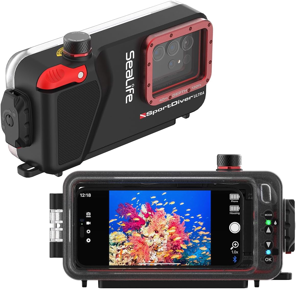 Waterproof underwater smartphone camera housing case for diving photography