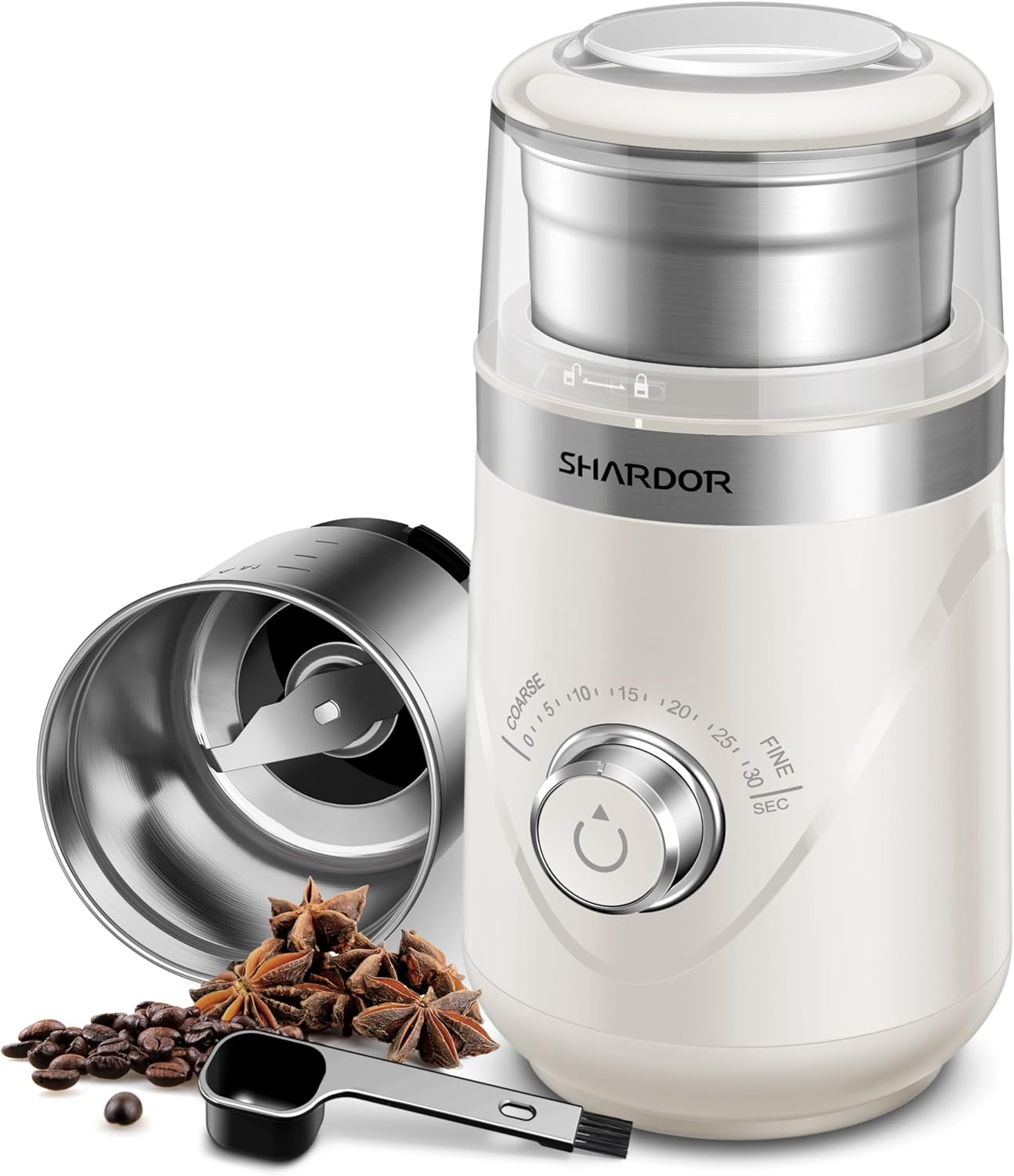 Quiet Electric Coffee Grinder – 2.5 oz encalife